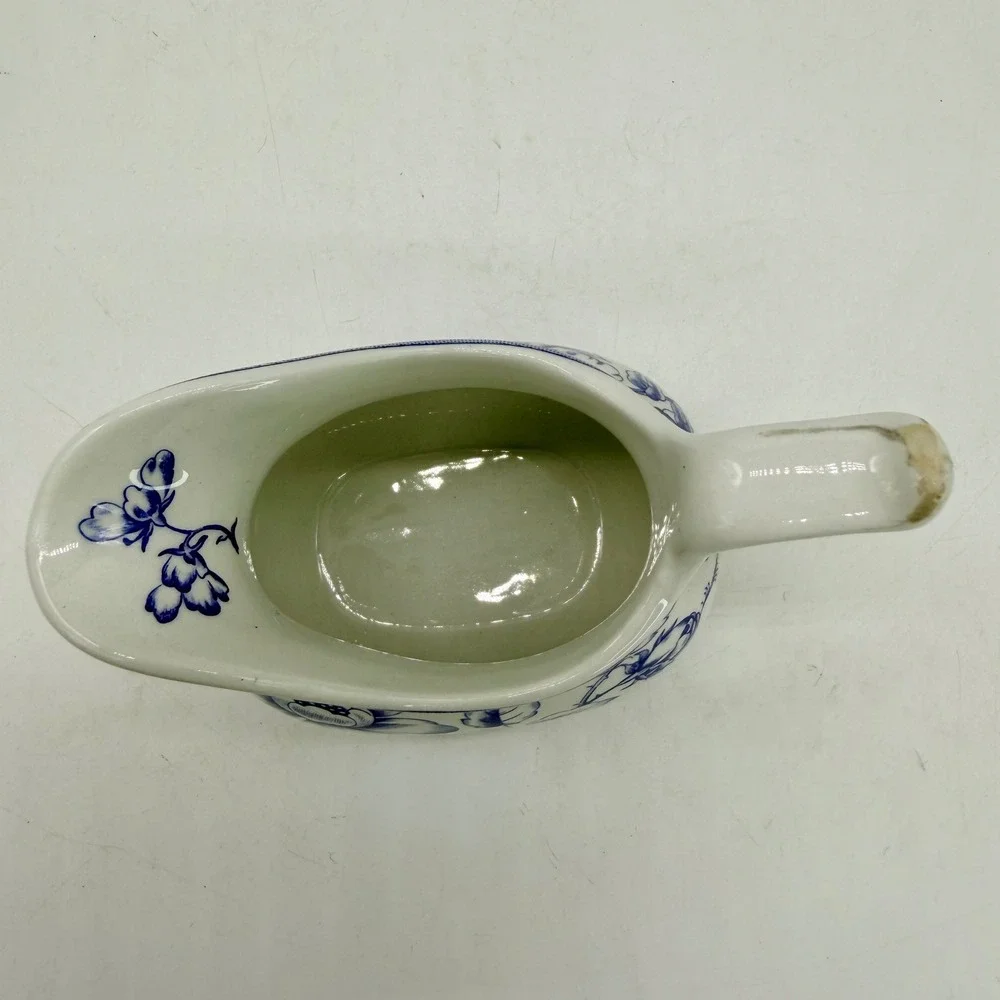 Spode Laura Ashley Clifton Creamer Pitcher Blue White Floral Vintage England